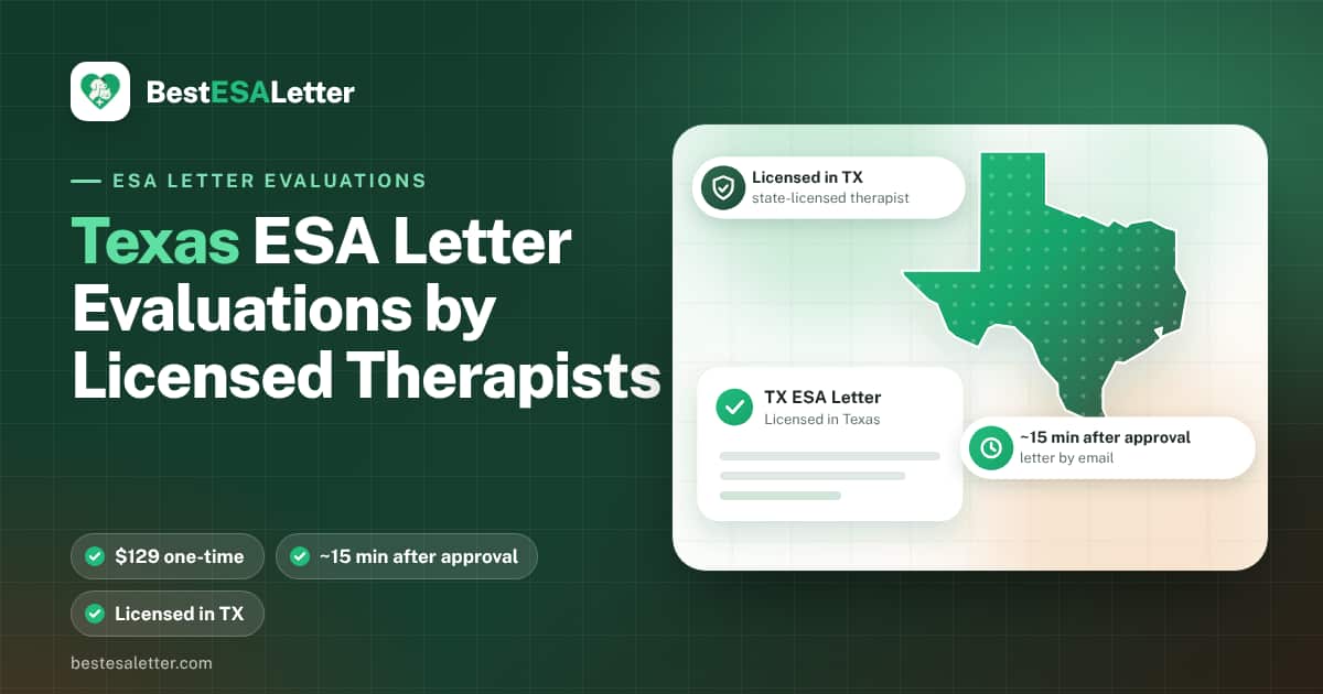 Texas emotional support animal laws — 2026 guide