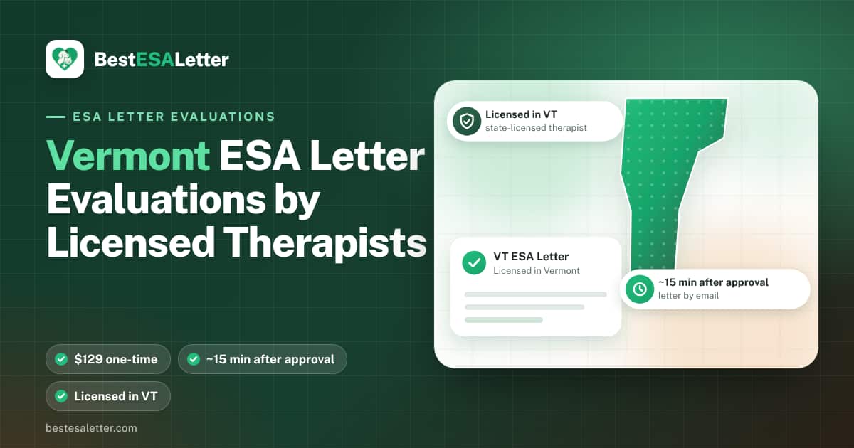 Vermont emotional support animal laws — 2026 guide